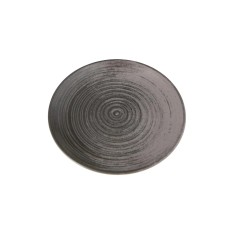 Plato Llano Redondo Porcelana Gris 25 Cm Lykke Porland