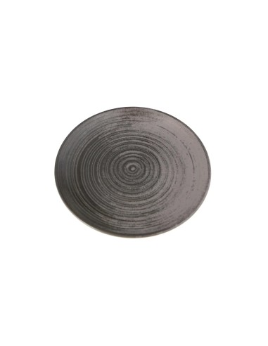 Plato Llano Redondo Porcelana Gris 25 Cm Lykke Porland