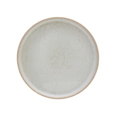 Plato llano redondo beige gres esmaltado Ø 28 cm Sand Accolade