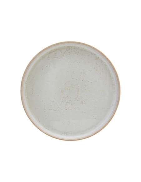 Plato llano redondo beige gres esmaltado Ø 28 cm Sand Accolade