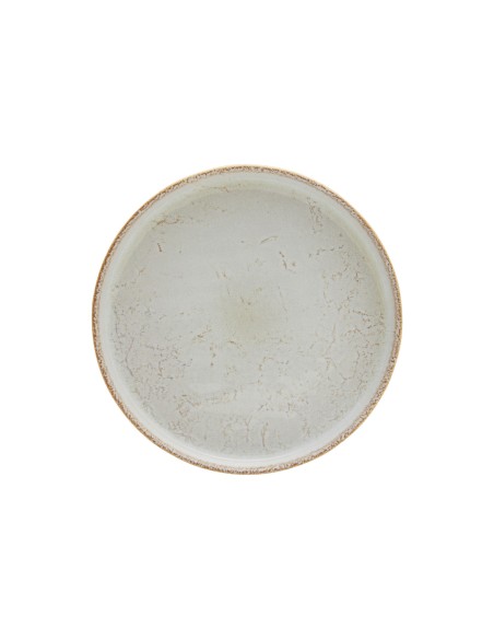 Plato llano redondo beige gres esmaltado Ø 22 cm Sand Accolade