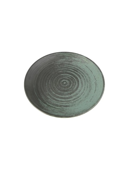 Plato Llano Redondo Porcelana Verde 25 Cm Lykke Porland