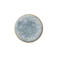 Plato llano redondo azul gres esmaltado Ø 28 cm Ice Accolade