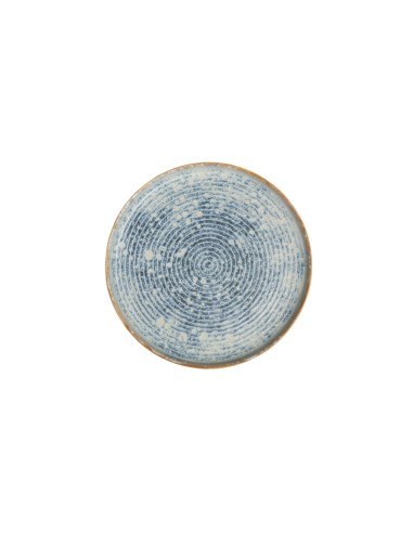 Plato llano redondo azul gres esmaltado Ø 28 cm Ice Accolade