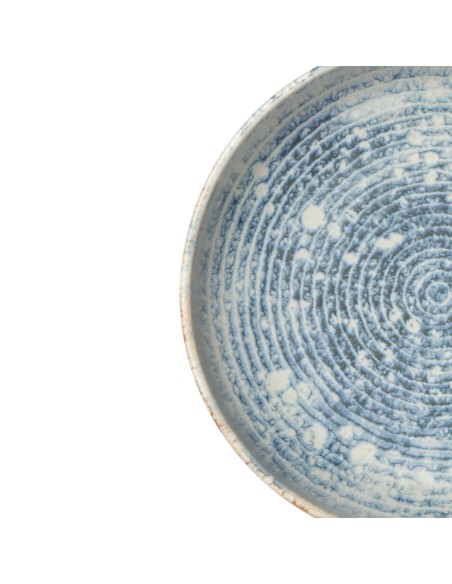 Plato hondo redondo azul gres esmaltado Ø 22 cm Ice Accolade