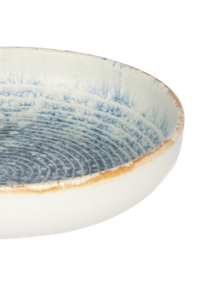 Plato hondo redondo azul gres esmaltado Ø 22 cm Ice Accolade