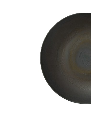 Plato coupe redondo gris marrón gres esmaltado Ø 27 cm Enigma Accolade