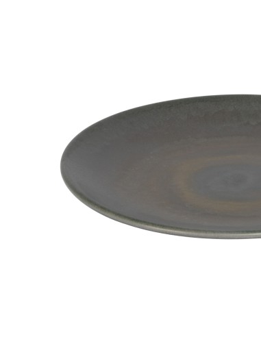 Plato hondo redondo gris marrón gres esmaltado Ø 17 cm Enigma Accolade