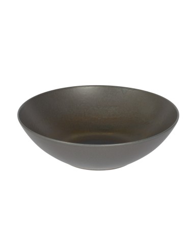 Plato bowl redondo gris marrón gres esmaltado Ø 24 cm Enigma Accolade