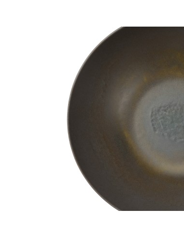 Plato bowl redondo gris marrón gres esmaltado Ø 24 cm Enigma Accolade