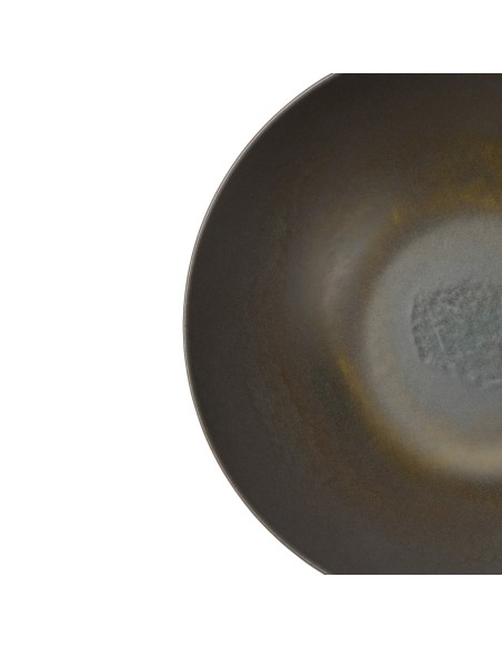 Plato bowl redondo gris marrón gres esmaltado Ø 24 cm Enigma Accolade