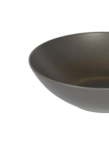 Plato bowl redondo gris marrón gres esmaltado Ø 24 cm Enigma Accolade