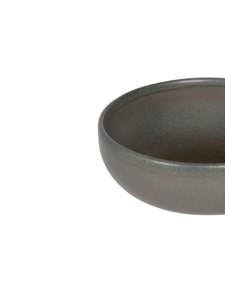 Cuenco redondo gris pardo gres esmaltado Ø 12 cm Enigma Accolade