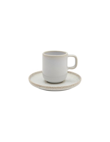 Platillo espresso redondo beige gres esmaltado Ø 12 cm Sand Accolade