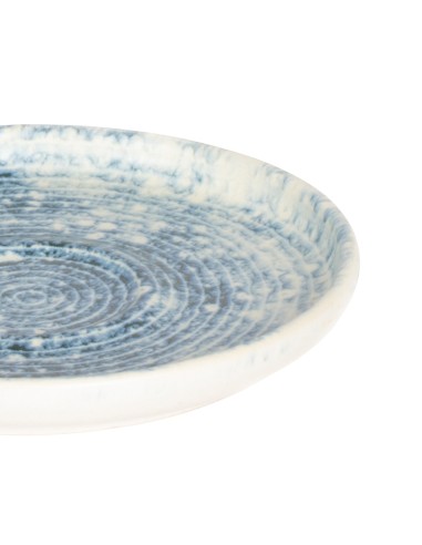 Platillo espresso redondo azul gres esmaltado Ø 12 cm Ice Accolade