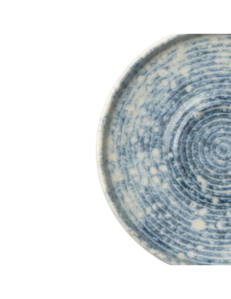 Platillo espresso redondo azul gres esmaltado Ø 12 cm Ice Accolade