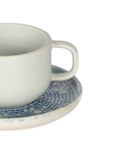 Taza de té redonda azul gres esmaltado 21 cl Ø 8,5 cm Ice Accolade