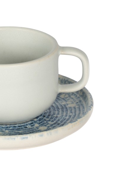 Taza de té redonda azul gres esmaltado 21 cl Ø 8,5 cm Ice Accolade