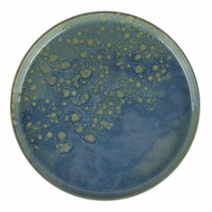 Plato llano redondo azul gres esmaltado Ø 28 cm Magic Accolade