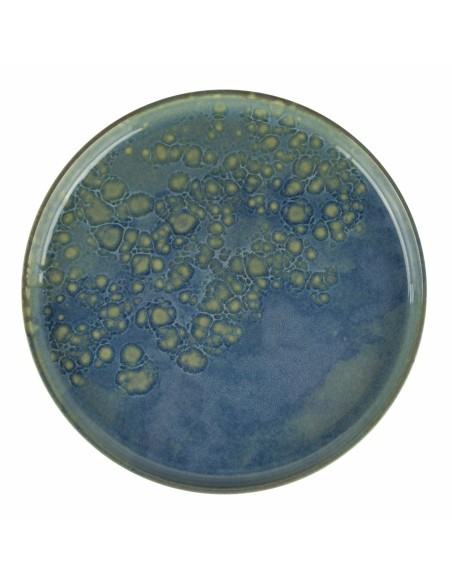 Plato llano redondo azul gres esmaltado Ø 28 cm Magic Accolade