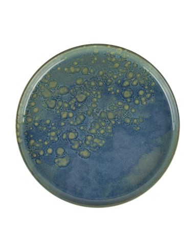 Plato llano redondo azul gres esmaltado Ø 22 cm Magic Accolade