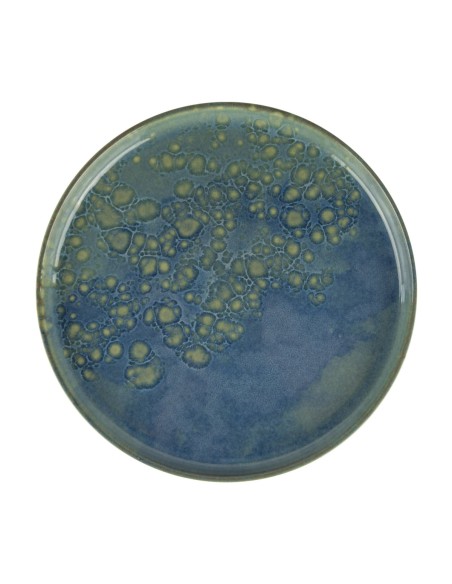 Plato llano redondo azul gres esmaltado Ø 22 cm Magic Accolade