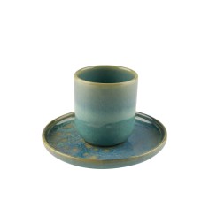 Platillo para té redondo azul gres esmaltado Ø 14 cm Magic Accolade