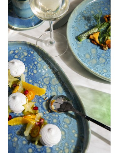 Platillo para té redondo azul gres esmaltado Ø 14 cm Magic Accolade