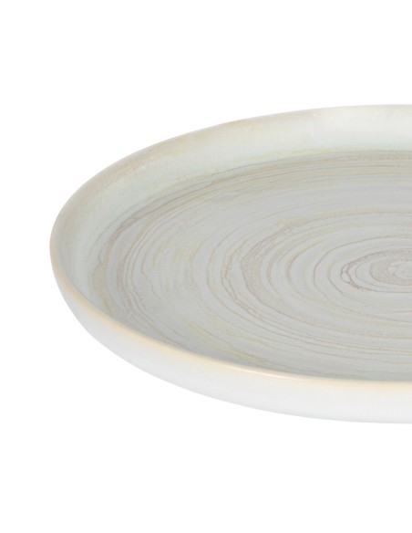 Plato llano redondo beige gres esmaltado Ø 28 cm Aurora Accolade