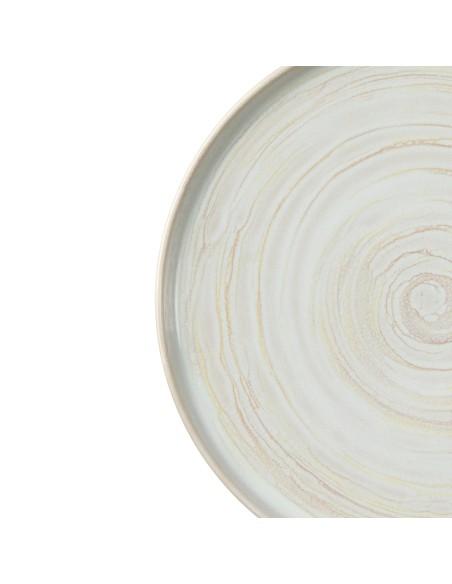 Plato llano redondo beige gres esmaltado Ø 28 cm Aurora Accolade