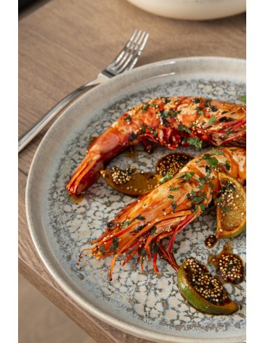 Plato llano redondo gris gres esmaltado Ø 17 cm Tropic Accolade