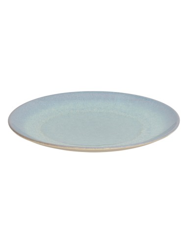 Plato llano redondo azul porcelana Ø 27 cm Azure Accolade