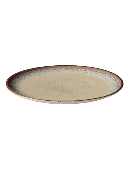 Plato coupe llano redondo beige porcelana Ø 27 cm Savanna Accolade