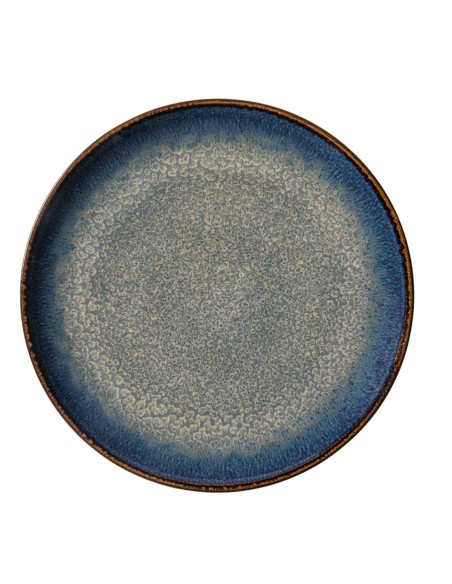 Plato coupé llano redondo azul oscuro porcelana Ø 27 cm Seablue Accolade