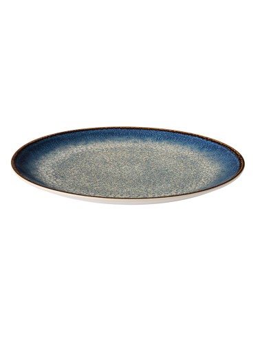 Plato coupé llano redondo azul oscuro porcelana Ø 27 cm Seablue Accolade
