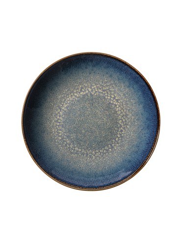 Plato hondo redondo azul oscuro porcelana Ø 23 cm Seablue Accolade