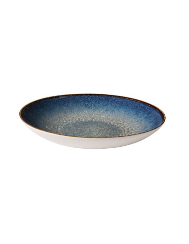 Plato hondo redondo azul oscuro porcelana Ø 23 cm Seablue Accolade