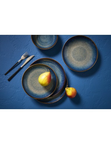 Bol redondo azul oscuro porcelana Ø 12 cm Seablue Accolade