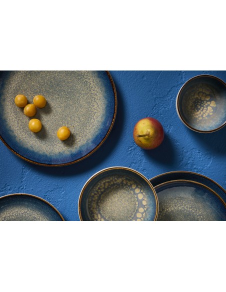 Bol redondo azul oscuro porcelana Ø 12 cm Seablue Accolade