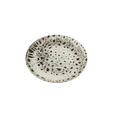 Plato Llano Redondo Porcelana Beige 25 Cm Moire Porland