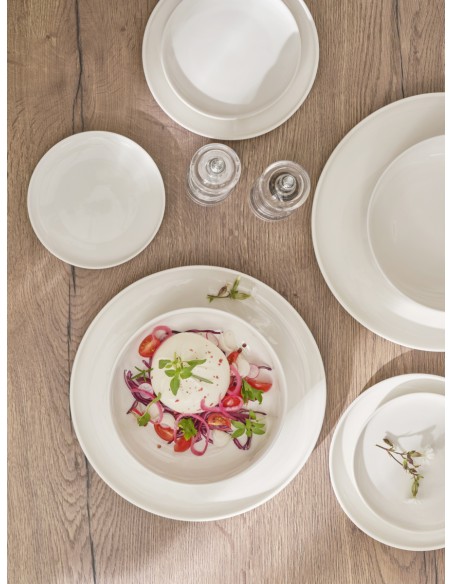 Plato llano redondo blanco porcelana reforzada Ø 25 cm Artic Accolade