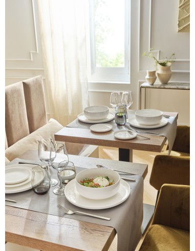 Plato llano redondo blanco porcelana reforzada Ø 19 cm Artic Accolade