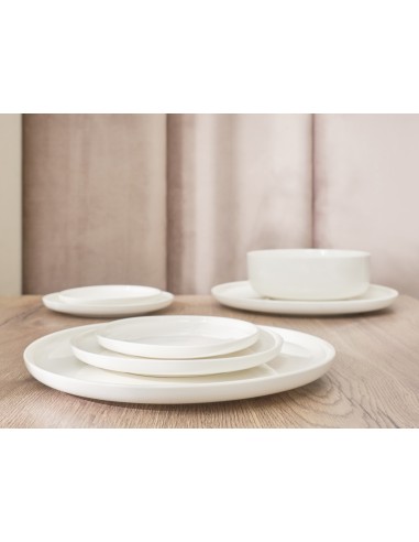 Plato llano redondo blanco porcelana reforzada Ø 15 cm Artic Accolade