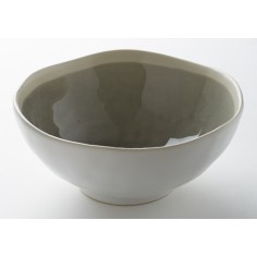 Ensaladera redonda gris gres esmaltado Ø 17