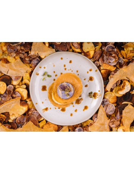 Plato llano redondo gris gres esmaltado Ø 24 cm Sky Pro.mundi