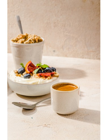 Bol redondo Beige rosado gres esmaltado Ø 10 cm Pearl Pro.mundi