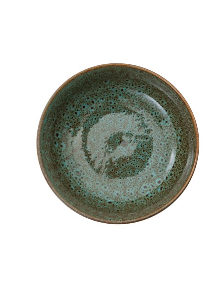 Cuenco redondo verde de gres esmaltado Ø 14 cm Sky Pro.mundi
