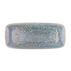 Fuente rectangular gris gres esmaltado 28 cm Tropic Accolade