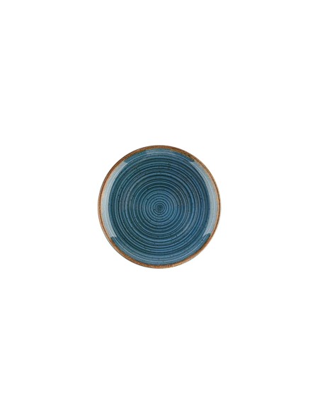 Plato Llano Redondo Porcelana Azul 17 Cm Hypnosis Azul Porland