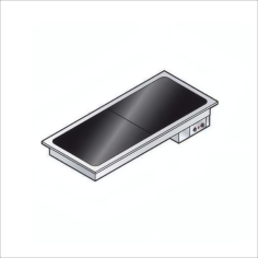 Placa Caliente Vitrocerámica 4 Gn Emainox Ipc4